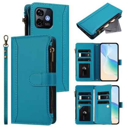 Magnetic Closure 9 Card Slots Zipper Leather Case with Hand Strap, For Ulefone Note 21, For Ulefone Note 18 Ultra / Note 18 Pro, For Ulefone Note 20 Pro, For Ulefone Note 19, For Ulefone Note 17 Pro, For Ulefone Note 16 Pro, For Ulefone Note 14