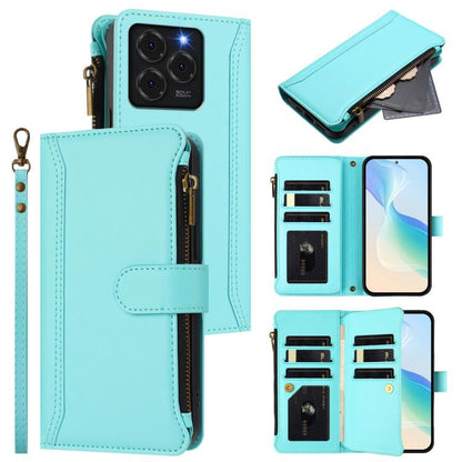 Magnetic Closure 9 Card Slots Zipper Leather Case with Hand Strap, For Ulefone Note 21, For Ulefone Note 18 Ultra / Note 18 Pro, For Ulefone Note 20 Pro, For Ulefone Note 19, For Ulefone Note 17 Pro, For Ulefone Note 16 Pro, For Ulefone Note 14