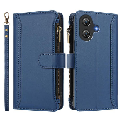 Magnetic Closure 9 Card Slots Zipper Leather Case with Hand Strap, For Ulefone Note 21, For Ulefone Note 18 Ultra / Note 18 Pro, For Ulefone Note 20 Pro, For Ulefone Note 19, For Ulefone Note 17 Pro, For Ulefone Note 16 Pro, For Ulefone Note 14