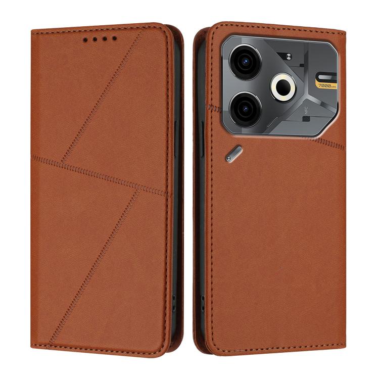 Strong Magnetic Frosted Flip Leather Phone Case, For Tecno Spark 30C 5G / Pop 9 5G, For Tecno Spark Go 2025 / Pop 9 4G, For Tecno Camon 30S, For Tecno Pova 6 Neo 5G / Spark 30 5G, For Tecno Spark 30 Pro, For Tecno Spark 30 4G                           ...