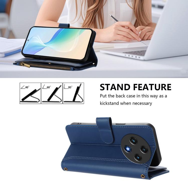 Magnetic Closure 9 Card Slots Zipper Leather Case with Hand Strap, For Umidigi G100, For Umidigi Note 100, For Umidigi Note 90, For Umidigi A15 / A15C / A15T, For Umidigi G9 5G / Note 9 5G, For Umidigi Bison X20, For Umidigi Power 7 / Power 7S         ...