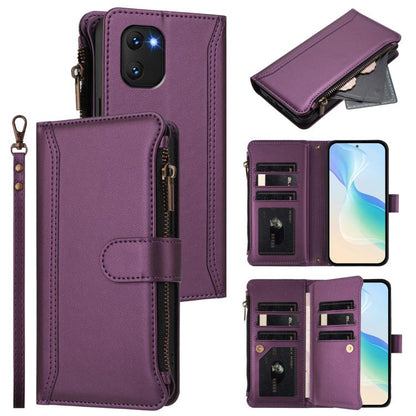 Magnetic Closure 9 Card Slots Zipper Leather Case with Hand Strap, For Umidigi G100, For Umidigi Note 100, For Umidigi Note 90, For Umidigi A15 / A15C / A15T, For Umidigi G9 5G / Note 9 5G, For Umidigi Bison X20, For Umidigi Power 7 / Power 7S         ...