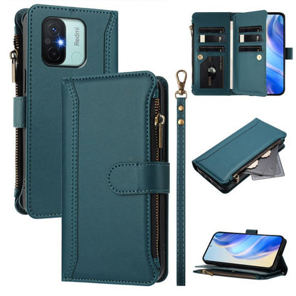 Magnetic Closure 9 Card Slots Zipper Leather Case with Hand Strap, For Redmi Note 12 Turbo / Poco F5, For Redmi K60 / K60 Pro / Poco F5 Pro, For Redmi Note 11 / 11S 4G / 12S 4G, For Redmi A1+ / A2+ / Poco C50 / Poco C51, For Redmi Note 11 Pro 4G / 5G  ...