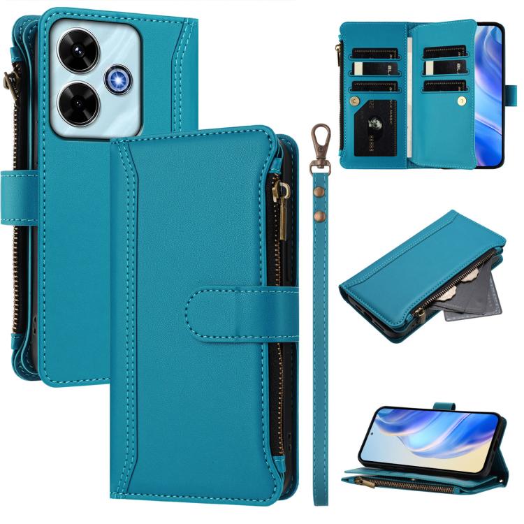 Magnetic Closure 9 Card Slots Zipper Leather Case with Hand Strap, For Redmi A5 4G 171.7mm / Poco C71, For Redmi K90 Max 5G, For Redmi A7 Pro 4G Global / Poco C85x 5G, For Redmi 15a 5G Global, For Redmi Turbo 5 Max 5G/Poco X8 Pro Max 5G                ...