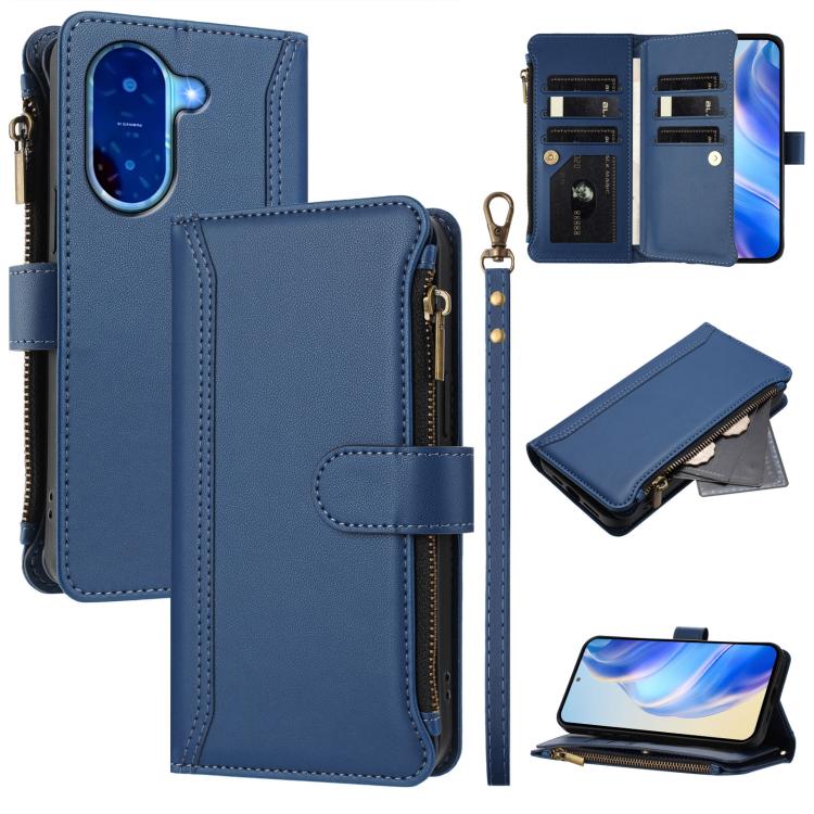 Magnetic Closure 9 Card Slots Zipper Leather Case with Hand Strap, For Redmi A5 4G 171.7mm / Poco C71, For Redmi K90 Max 5G, For Redmi A7 Pro 4G Global / Poco C85x 5G, For Redmi 15a 5G Global, For Redmi Turbo 5 Max 5G/Poco X8 Pro Max 5G                ...