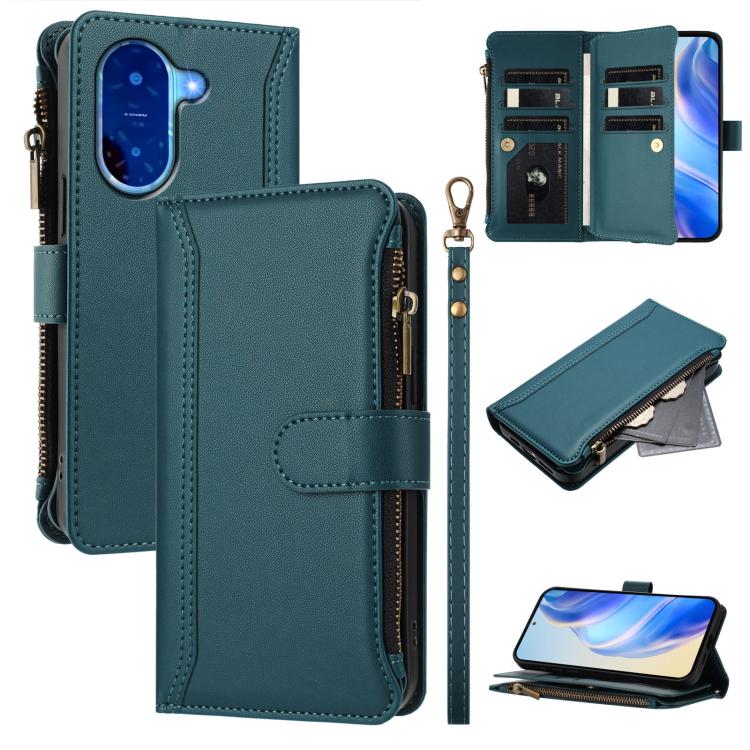 Magnetic Closure 9 Card Slots Zipper Leather Case with Hand Strap, For Redmi A5 4G 171.7mm / Poco C71, For Redmi K90 Max 5G, For Redmi A7 Pro 4G Global / Poco C85x 5G, For Redmi 15a 5G Global, For Redmi Turbo 5 Max 5G/Poco X8 Pro Max 5G                ...