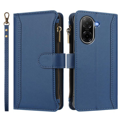 Magnetic Closure 9 Card Slots Zipper Leather Case with Hand Strap, For Redmi A5 4G 171.7mm / Poco C71, For Redmi K90 Max 5G, For Redmi A7 Pro 4G Global / Poco C85x 5G, For Redmi 15a 5G Global, For Redmi Turbo 5 Max 5G/Poco X8 Pro Max 5G                ...
