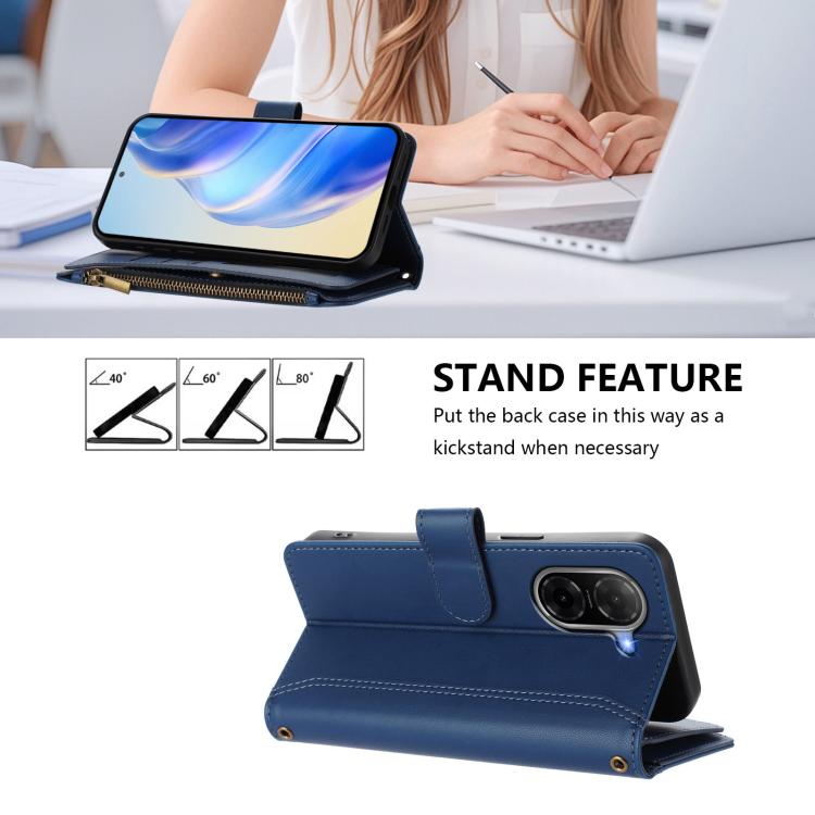 Magnetic Closure 9 Card Slots Zipper Leather Case with Hand Strap, For Redmi A5 4G 171.7mm / Poco C71, For Redmi K90 Max 5G, For Redmi A7 Pro 4G Global / Poco C85x 5G, For Redmi 15a 5G Global, For Redmi Turbo 5 Max 5G/Poco X8 Pro Max 5G                ...