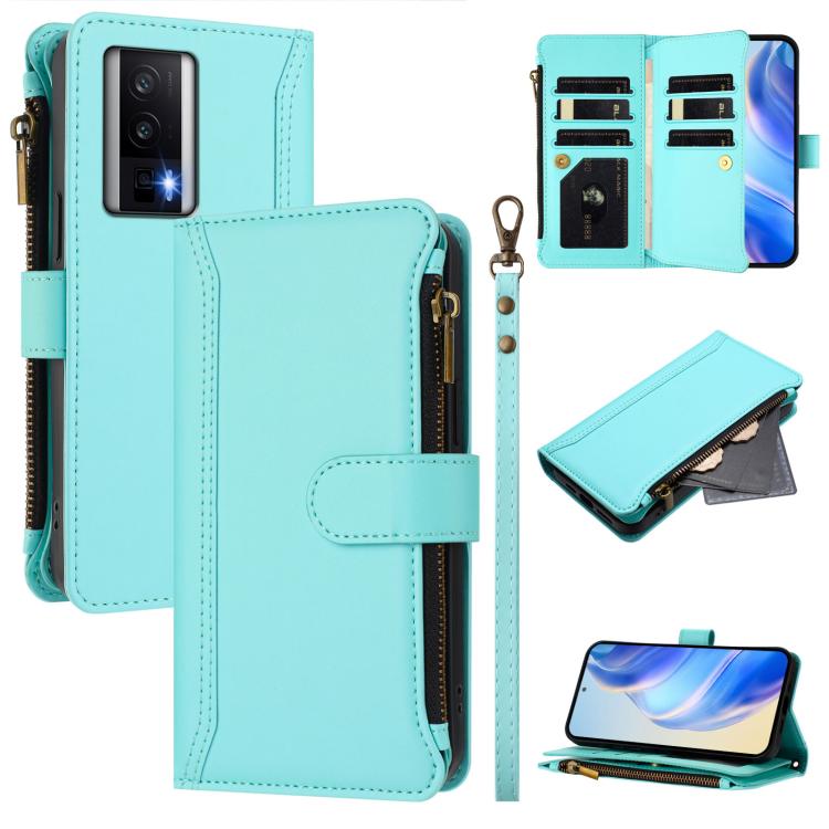 Magnetic Closure 9 Card Slots Zipper Leather Case with Hand Strap, For Redmi Note 12 Turbo / Poco F5, For Redmi K60 / K60 Pro / Poco F5 Pro, For Redmi Note 11 / 11S 4G / 12S 4G, For Redmi A1+ / A2+ / Poco C50 / Poco C51, For Redmi Note 11 Pro 4G / 5G  ...