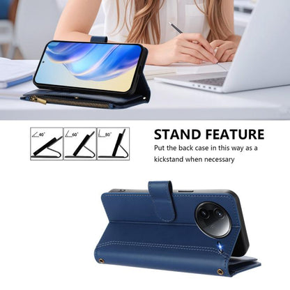 Magnetic Closure 9 Card Slots Zipper Leather Case with Hand Strap, For Redmi K80 / K80 Pro, For Redmi Note 14 Pro 4G, For Redmi Note 14 4G 163.25mm, For Redmi 14C 4G / 14R 5G / A3 Pro, For Redmi Note 14 Pro+ 5G, For Redmi K70 Ultra                     ...