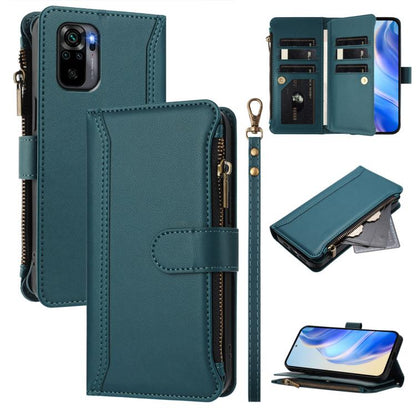 Magnetic Closure 9 Card Slots Zipper Leather Case with Hand Strap, For Redmi Note 12 Turbo / Poco F5, For Redmi K60 / K60 Pro / Poco F5 Pro, For Redmi Note 11 / 11S 4G / 12S 4G, For Redmi A1+ / A2+ / Poco C50 / Poco C51, For Redmi Note 11 Pro 4G / 5G  ...
