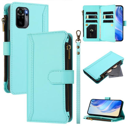 Magnetic Closure 9 Card Slots Zipper Leather Case with Hand Strap, For Redmi Note 12 Turbo / Poco F5, For Redmi K60 / K60 Pro / Poco F5 Pro, For Redmi Note 11 / 11S 4G / 12S 4G, For Redmi A1+ / A2+ / Poco C50 / Poco C51, For Redmi Note 11 Pro 4G / 5G  ...