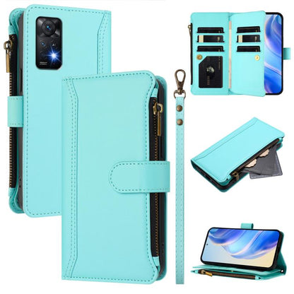 Magnetic Closure 9 Card Slots Zipper Leather Case with Hand Strap, For Redmi Note 12 Turbo / Poco F5, For Redmi K60 / K60 Pro / Poco F5 Pro, For Redmi Note 11 / 11S 4G / 12S 4G, For Redmi A1+ / A2+ / Poco C50 / Poco C51, For Redmi Note 11 Pro 4G / 5G  ...