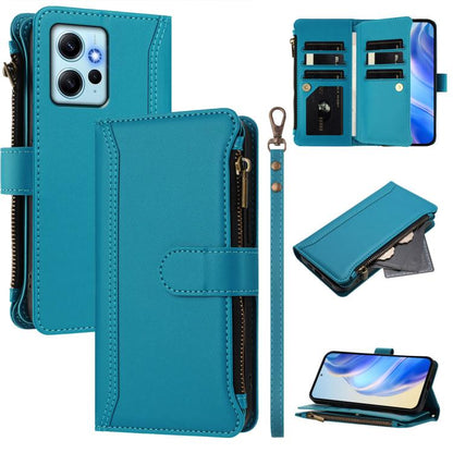 Magnetic Closure 9 Card Slots Zipper Leather Case with Hand Strap, For Redmi Note 12 Turbo / Poco F5, For Redmi K60 / K60 Pro / Poco F5 Pro, For Redmi Note 11 / 11S 4G / 12S 4G, For Redmi A1+ / A2+ / Poco C50 / Poco C51, For Redmi Note 11 Pro 4G / 5G  ...
