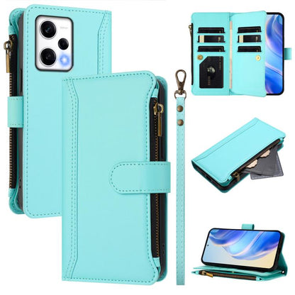 Magnetic Closure 9 Card Slots Zipper Leather Case with Hand Strap, For Redmi Note 12 Turbo / Poco F5, For Redmi K60 / K60 Pro / Poco F5 Pro, For Redmi Note 11 / 11S 4G / 12S 4G, For Redmi A1+ / A2+ / Poco C50 / Poco C51, For Redmi Note 11 Pro 4G / 5G  ...