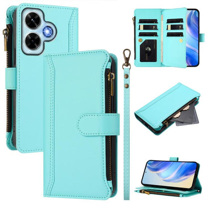 Magnetic Closure 9 Card Slots Zipper Leather Case with Hand Strap, For Redmi K80 / K80 Pro, For Redmi Note 14 Pro 4G, For Redmi Note 14 4G 163.25mm, For Redmi 14C 4G / 14R 5G / A3 Pro, For Redmi Note 14 Pro+ 5G, For Redmi K70 Ultra                     ...