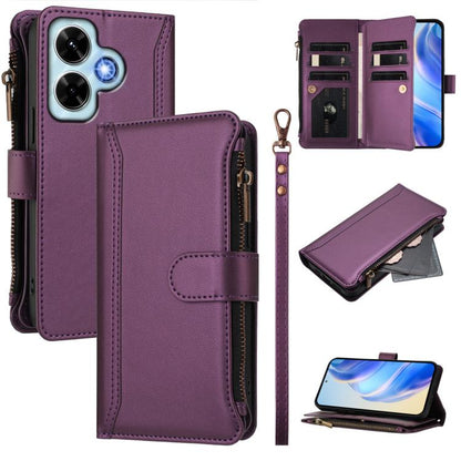 Magnetic Closure 9 Card Slots Zipper Leather Case with Hand Strap, For Redmi K80 / K80 Pro, For Redmi Note 14 Pro 4G, For Redmi Note 14 4G 163.25mm, For Redmi 14C 4G / 14R 5G / A3 Pro, For Redmi Note 14 Pro+ 5G, For Redmi K70 Ultra                     ...