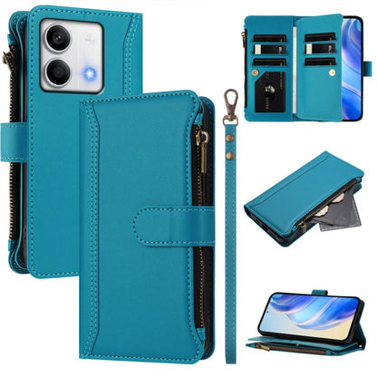 Magnetic Closure 9 Card Slots Zipper Leather Case with Hand Strap, For Redmi K80 / K80 Pro, For Redmi Note 14 Pro 4G, For Redmi Note 14 4G 163.25mm, For Redmi 14C 4G / 14R 5G / A3 Pro, For Redmi Note 14 Pro+ 5G, For Redmi K70 Ultra                     ...