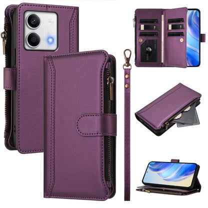 Magnetic Closure 9 Card Slots Zipper Leather Case with Hand Strap, For Redmi K80 / K80 Pro, For Redmi Note 14 Pro 4G, For Redmi Note 14 4G 163.25mm, For Redmi 14C 4G / 14R 5G / A3 Pro, For Redmi Note 14 Pro+ 5G, For Redmi K70 Ultra                     ...