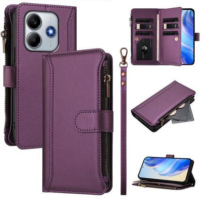 Magnetic Closure 9 Card Slots Zipper Leather Case with Hand Strap, For Redmi A5 4G 171.7mm / Poco C71, For Redmi K90 Max 5G, For Redmi A7 Pro 4G Global / Poco C85x 5G, For Redmi 15a 5G Global, For Redmi Turbo 5 Max 5G/Poco X8 Pro Max 5G                ...