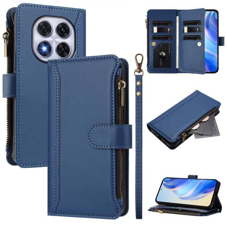 Magnetic Closure 9 Card Slots Zipper Leather Case with Hand Strap, For Redmi A5 4G 171.7mm / Poco C71, For Redmi K90 Max 5G, For Redmi A7 Pro 4G Global / Poco C85x 5G, For Redmi 15a 5G Global, For Redmi Turbo 5 Max 5G/Poco X8 Pro Max 5G                ...