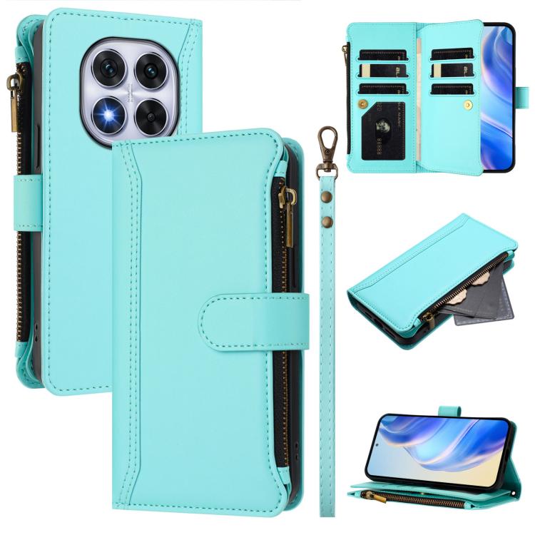 Magnetic Closure 9 Card Slots Zipper Leather Case with Hand Strap, For Redmi A5 4G 171.7mm / Poco C71, For Redmi K90 Max 5G, For Redmi A7 Pro 4G Global / Poco C85x 5G, For Redmi 15a 5G Global, For Redmi Turbo 5 Max 5G/Poco X8 Pro Max 5G                ...