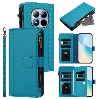 Magnetic Closure 9 Card Slots Zipper Leather Case with Hand Strap, For Redmi A5 4G 171.7mm / Poco C71, For Redmi K90 Max 5G, For Redmi A7 Pro 4G Global / Poco C85x 5G, For Redmi 15a 5G Global, For Redmi Turbo 5 Max 5G/Poco X8 Pro Max 5G                ...