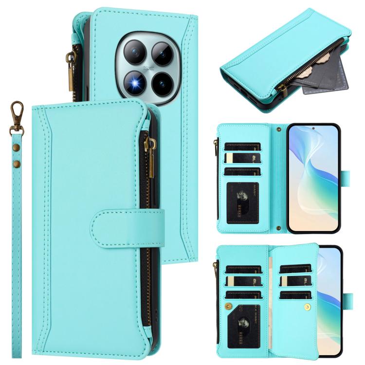 Magnetic Closure 9 Card Slots Zipper Leather Case with Hand Strap, For Redmi A5 4G 171.7mm / Poco C71, For Redmi K90 Max 5G, For Redmi A7 Pro 4G Global / Poco C85x 5G, For Redmi 15a 5G Global, For Redmi Turbo 5 Max 5G/Poco X8 Pro Max 5G                ...