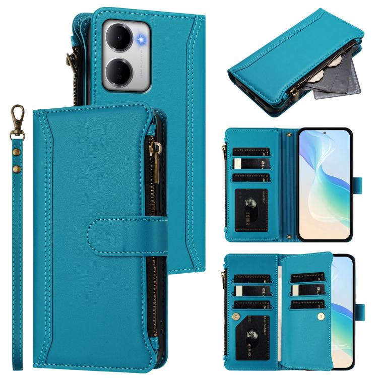 Magnetic Closure 9 Card Slots Zipper Leather Case with Hand Strap, For Redmi A5 4G 171.7mm / Poco C71, For Redmi K90 Max 5G, For Redmi A7 Pro 4G Global / Poco C85x 5G, For Redmi 15a 5G Global, For Redmi Turbo 5 Max 5G/Poco X8 Pro Max 5G                ...