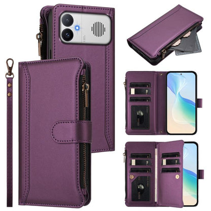 Magnetic Closure 9 Card Slots Zipper Leather Case with Hand Strap, For Redmi A5 4G 171.7mm / Poco C71, For Redmi K90 Max 5G, For Redmi A7 Pro 4G Global / Poco C85x 5G, For Redmi 15a 5G Global, For Redmi Turbo 5 Max 5G/Poco X8 Pro Max 5G                ...