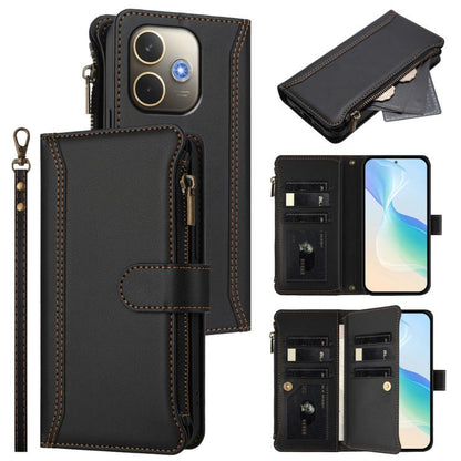 Magnetic Closure 9 Card Slots Zipper Leather Case with Hand Strap, For OPPO Reno16 F 5G/Reno16 FS 5G, For OPPO Reno16/Reno16 Pro 5G Global, For OPPO Find X9s Pro 5G, For OPPO Find X9 Ultra, For OPPO Find X9, For OPPO A6 GT 5G, For OPPO Find X9 Pro     ...