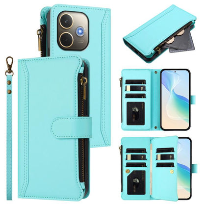 Magnetic Closure 9 Card Slots Zipper Leather Case with Hand Strap, For OPPO Reno16 F 5G/Reno16 FS 5G, For OPPO Reno16/Reno16 Pro 5G Global, For OPPO Find X9s Pro 5G, For OPPO Find X9 Ultra, For OPPO Find X9, For OPPO A6 GT 5G, For OPPO Find X9 Pro     ...