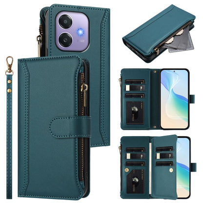 Magnetic Closure 9 Card Slots Zipper Leather Case with Hand Strap, For OPPO F29 Pro 5G Global, For OPPO F29 5G Global, For OPPO Reno13 F 5G/Reno13 F 4G India, For OPPO A3 4G Global / A60 5G Global, For OPPO Find X8 5G Global                            ...
