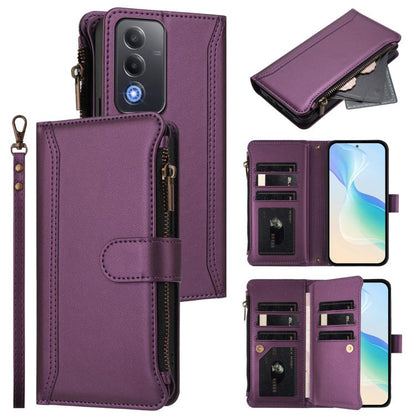 Magnetic Closure 9 Card Slots Zipper Leather Case with Hand Strap, For OPPO F29 Pro 5G Global, For OPPO F29 5G Global, For OPPO Reno13 F 5G/Reno13 F 4G India, For OPPO A3 4G Global / A60 5G Global, For OPPO Find X8 5G Global                            ...