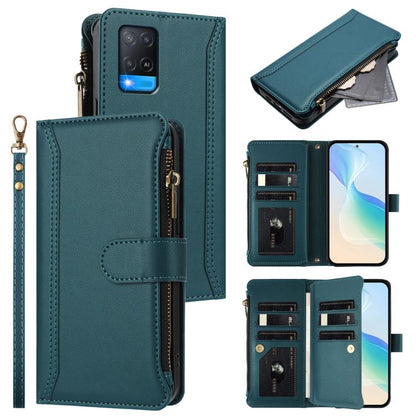 Magnetic Closure 9 Card Slots Zipper Leather Case with Hand Strap, For OPPO Find X8 Pro 5G Global, For OPPO A78 5G Global / A1X 5G, For OPPO Find X6 Pro 5G Global, For OPPO Find X6 5G Global, For OPPO A1 Pro 5G / Reno8 T 5G Global                      ...