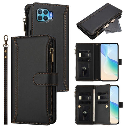 Magnetic Closure 9 Card Slots Zipper Leather Case with Hand Strap, For OPPO F19 Pro / Reno5 F / Reno5 Lite, For OPPO A94 5G Global / Reno5 Z, For OPPO A54 5G / A74 5G, For OPPO A93 4G 2020 Global / F17 Pro, For OPPO A72 / A52 / A92 4G, For OPPO A92S 5G...