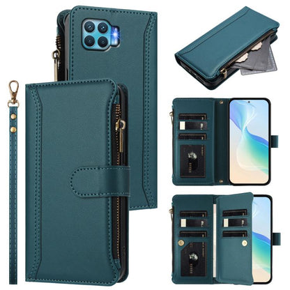 Magnetic Closure 9 Card Slots Zipper Leather Case with Hand Strap, For OPPO F19 Pro / Reno5 F / Reno5 Lite, For OPPO A94 5G Global / Reno5 Z, For OPPO A54 5G / A74 5G, For OPPO A93 4G 2020 Global / F17 Pro, For OPPO A72 / A52 / A92 4G, For OPPO A92S 5G...