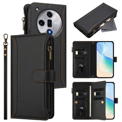 Magnetic Closure 9 Card Slots Zipper Leather Case with Hand Strap, For OPPO F29 Pro 5G Global, For OPPO F29 5G Global, For OPPO Reno13 F 5G/Reno13 F 4G India, For OPPO A3 4G Global / A60 5G Global, For OPPO Find X8 5G Global                            ...