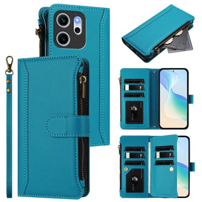 Magnetic Closure 9 Card Slots Zipper Leather Case with Hand Strap, For OPPO Reno16 F 5G/Reno16 FS 5G, For OPPO Reno16/Reno16 Pro 5G Global, For OPPO Find X9s Pro 5G, For OPPO Find X9 Ultra, For OPPO Find X9, For OPPO A6 GT 5G, For OPPO Find X9 Pro     ...