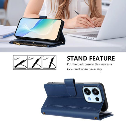 Magnetic Closure 9 Card Slots Zipper Leather Case with Hand Strap, For OPPO Reno16 F 5G/Reno16 FS 5G, For OPPO Reno16/Reno16 Pro 5G Global, For OPPO Find X9s Pro 5G, For OPPO Find X9 Ultra, For OPPO Find X9, For OPPO A6 GT 5G, For OPPO Find X9 Pro     ...