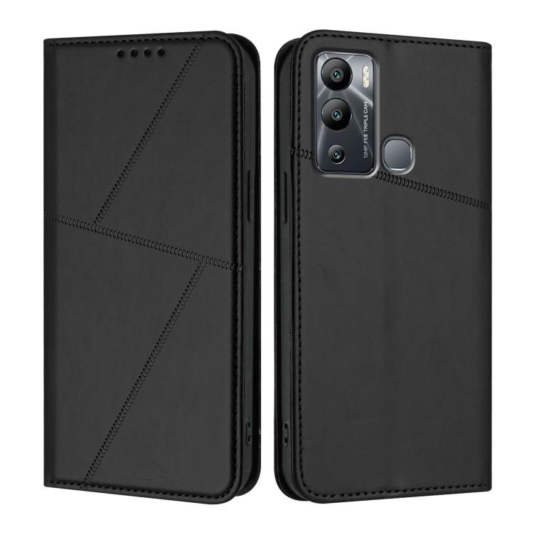 Strong Magnetic Frosted Flip Leather Phone Case, For Infinix Hot 30, For Infinix Hot 20 5G, For Infinix Smart 7, For Infinix Hot 12i / Hot 20i, For Infinix Hot 20 4G, For Infinix Smart 6 Plus India, For Infinix Smart 6 HD