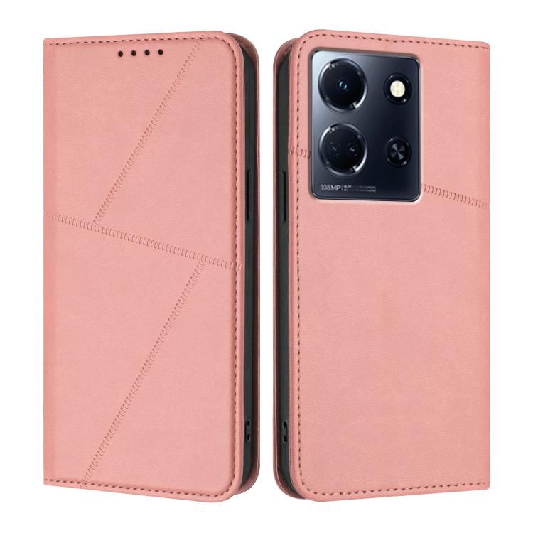 Strong Magnetic Frosted Flip Leather Phone Case, For Infinix Note 40 Pro / Note 40 Pro+, For Infinix Note 40 4G, For Infinix Hot 40 / Hot 40 Pro, For Infinix Hot 40i, For Infinix Zero 30 4G, For Infinix Hot 30 Play / Hot 30 Play NFC                    ...