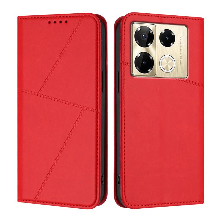 Strong Magnetic Frosted Flip Leather Phone Case, For Infinix Note 40 Pro / Note 40 Pro+, For Infinix Note 40 4G, For Infinix Hot 40 / Hot 40 Pro, For Infinix Hot 40i, For Infinix Zero 30 4G, For Infinix Hot 30 Play / Hot 30 Play NFC                    ...