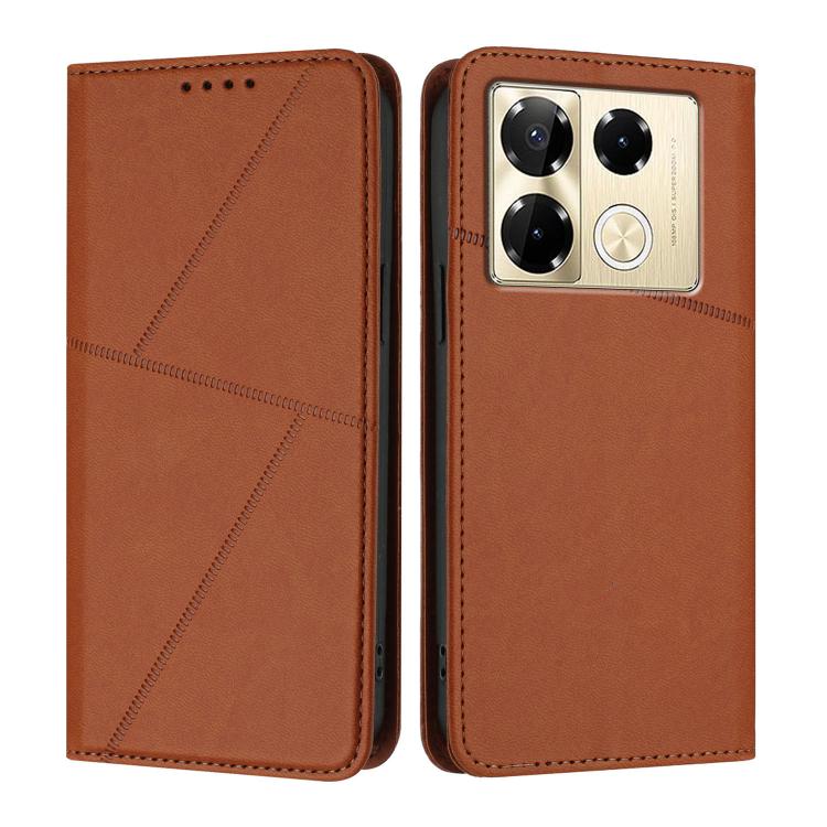 Strong Magnetic Frosted Flip Leather Phone Case, For Infinix Note 40 Pro / Note 40 Pro+, For Infinix Note 40 4G, For Infinix Hot 40 / Hot 40 Pro, For Infinix Hot 40i, For Infinix Zero 30 4G, For Infinix Hot 30 Play / Hot 30 Play NFC                    ...