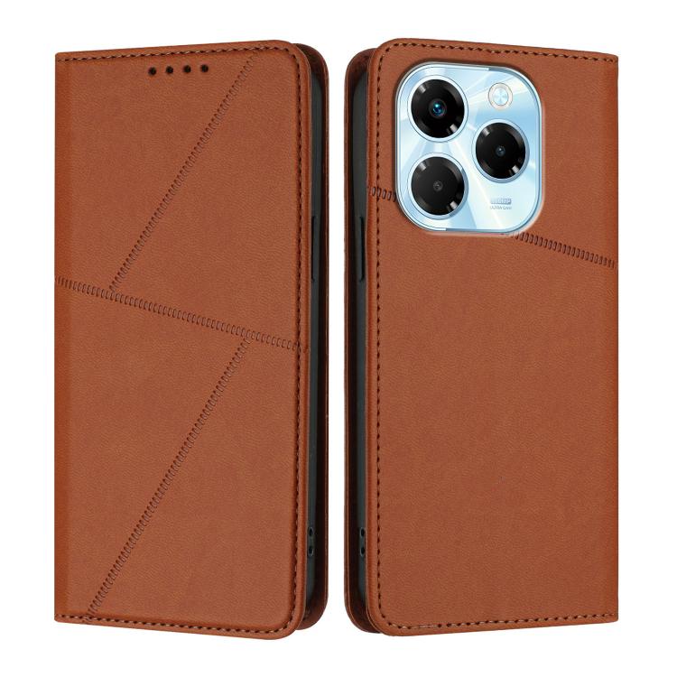 Strong Magnetic Frosted Flip Leather Phone Case, For Infinix Note 50 4G / Note 50 Pro 4G, For Infinix Hot 50 Pro 4G, For Infinix Hot 50i / Smart 9, For Infinix Hot 50 Pro+ 4G, For Infinix Hot 50 4G, For Infinix Hot 50 5G                                ...