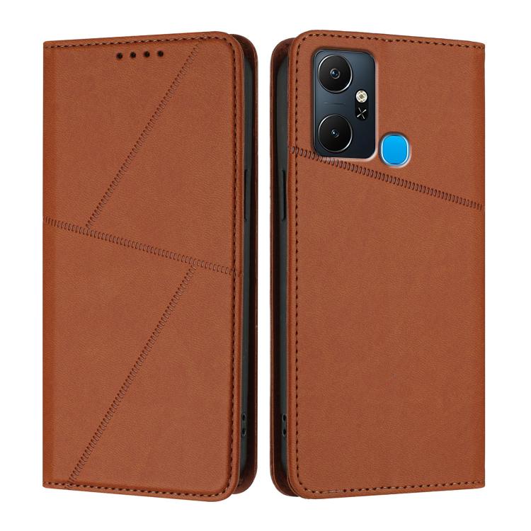Strong Magnetic Frosted Flip Leather Phone Case, For Infinix Hot 30, For Infinix Hot 20 5G, For Infinix Smart 7, For Infinix Hot 12i / Hot 20i, For Infinix Hot 20 4G, For Infinix Smart 6 Plus India, For Infinix Smart 6 HD