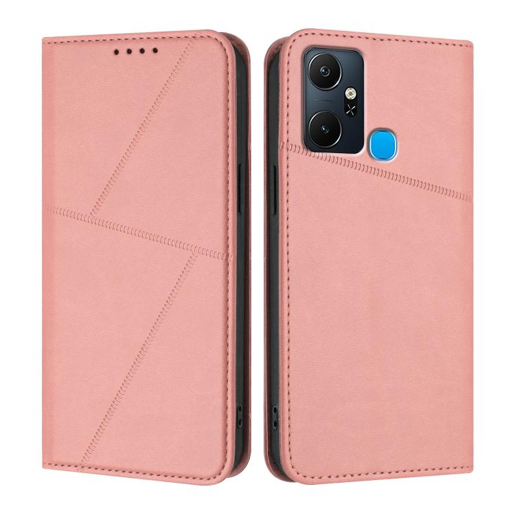 Strong Magnetic Frosted Flip Leather Phone Case, For Infinix Hot 30, For Infinix Hot 20 5G, For Infinix Smart 7, For Infinix Hot 12i / Hot 20i, For Infinix Hot 20 4G, For Infinix Smart 6 Plus India, For Infinix Smart 6 HD