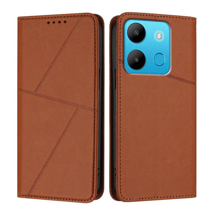 Strong Magnetic Frosted Flip Leather Phone Case, For Infinix Hot 30, For Infinix Hot 20 5G, For Infinix Smart 7, For Infinix Hot 12i / Hot 20i, For Infinix Hot 20 4G, For Infinix Smart 6 Plus India, For Infinix Smart 6 HD