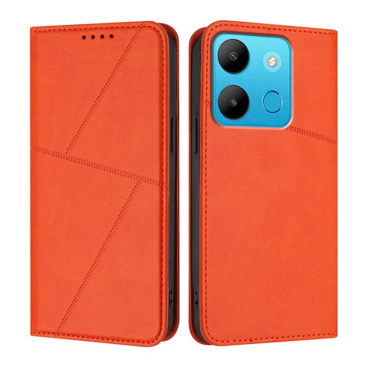 Strong Magnetic Frosted Flip Leather Phone Case, For Infinix Hot 30, For Infinix Hot 20 5G, For Infinix Smart 7, For Infinix Hot 12i / Hot 20i, For Infinix Hot 20 4G, For Infinix Smart 6 Plus India, For Infinix Smart 6 HD