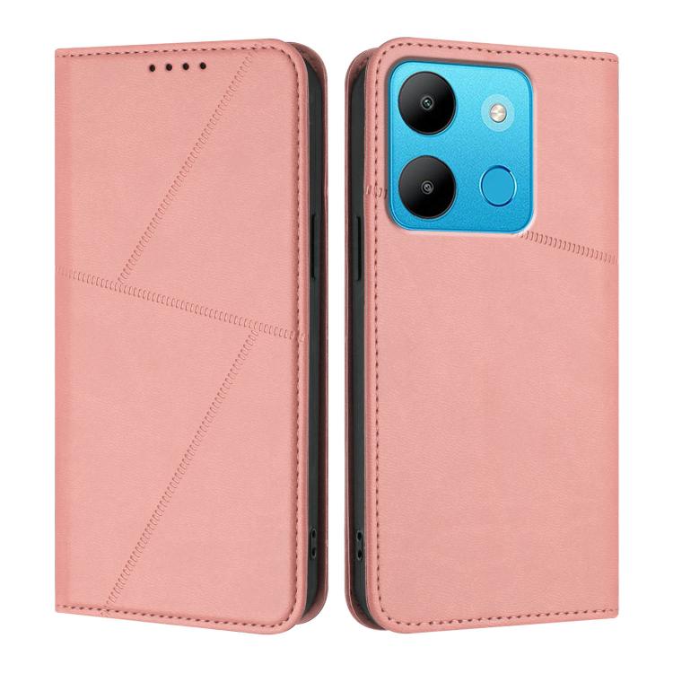 Strong Magnetic Frosted Flip Leather Phone Case, For Infinix Hot 30, For Infinix Hot 20 5G, For Infinix Smart 7, For Infinix Hot 12i / Hot 20i, For Infinix Hot 20 4G, For Infinix Smart 6 Plus India, For Infinix Smart 6 HD